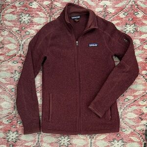 Patagonia Burgundy Fleece Jacket